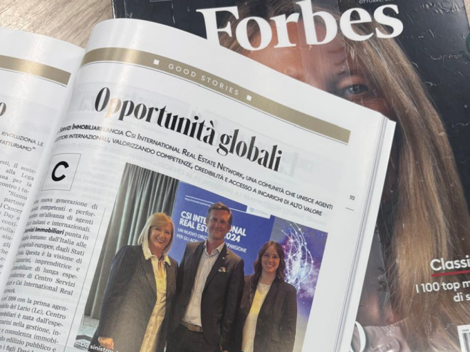 Centro Servizi Immobiliari su Forbes opportunità globali con il CSI International Real Estate Network_Loretta Lazzarini Davide Mauri Ilaria Mauri
