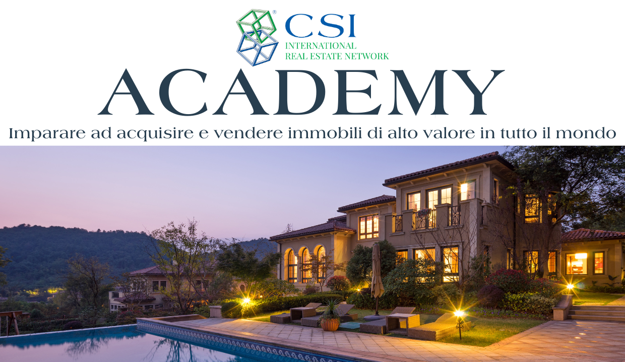International Real Estate Academy Centro Servizi Immobiliari CSI International Real Estate Network Loretta Lazzarini Ilaria Mauri Davide Mauri