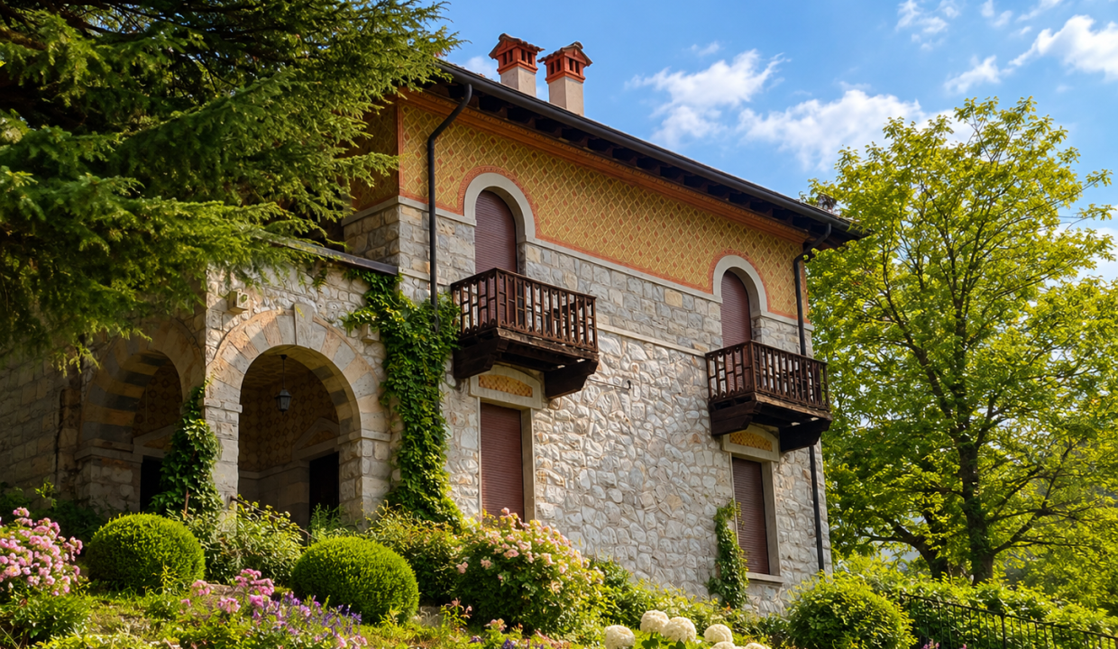 VILLA BIFAMILIARE A ESINO CON GIARDINO 05